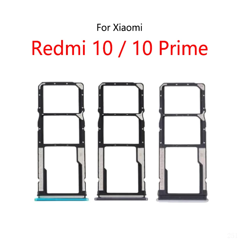 

For Xiaomi Redmi 10 FHD Prime 2022 New SIM Card Slot Tray Holder Sim Card Reader Socket