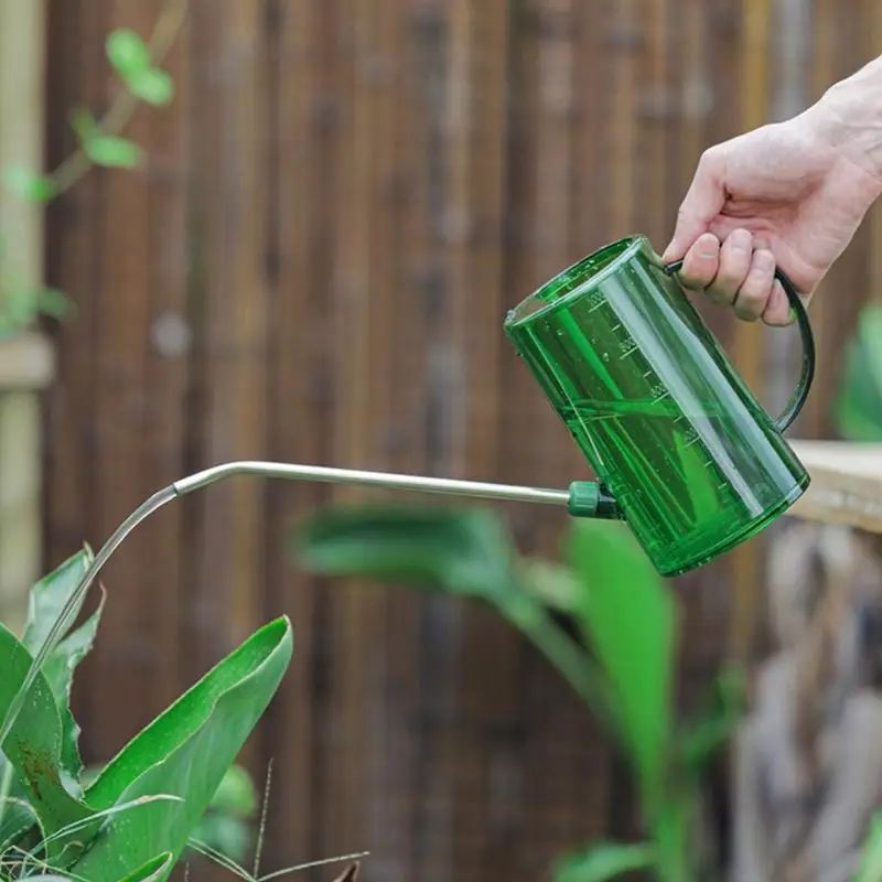  Clear Watering Can 51oz with Detachable Long Spout Design for Indoor and Outdoor