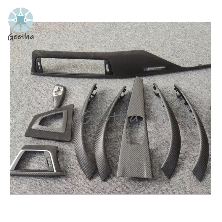 

For Wholesale Price LHD 7 PCS F30 F31 F34 F82 3 4 Series M Performance Carbon Fiber Alcantara Interior Trim