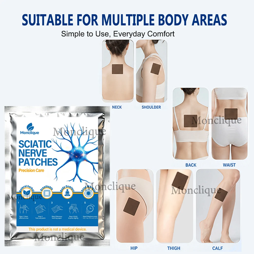 10/100PCS Hip Care Patch Hot Compress Buttocks Lumbar Spine Thigh Long-lasting Heating Skin-friendly Home Office Health Care - view 5