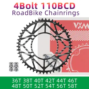 VXM Road Bike Crown 110 BCD datiertes Rad 4 -Sterne -Bolzen Wide Sterne 110BCD -Fahrradkrone für Shimano R7000 R8000 6 Hauptverkäufe BCD 110 4 Löcher - №6