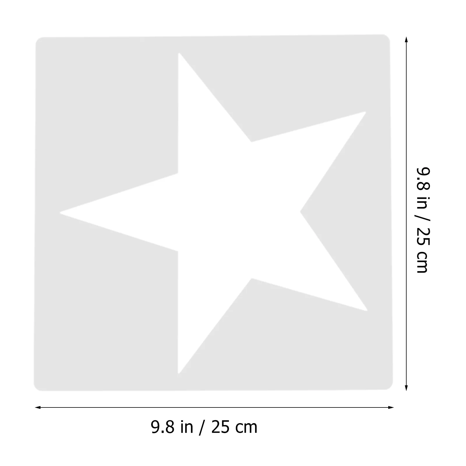 8 шт. шаблон для рисования, декоративные трафареты, звезда для полых DIY, многоразовый рисунок, пластиковое ремесло