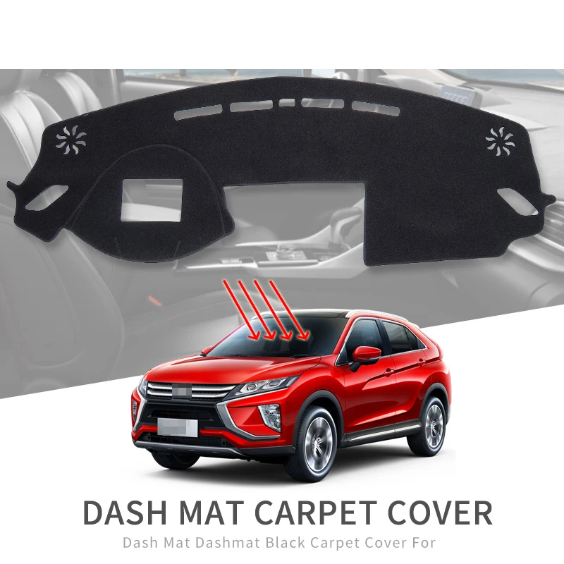 Mata samochodowa na deskę rozdzielczą do Mitsubishi Eclipse Cross 2017 2018 2019 2020 2021 2022 2023 Osłona przeciwsłoneczna Dywan ochronny Dashmat Dashmat