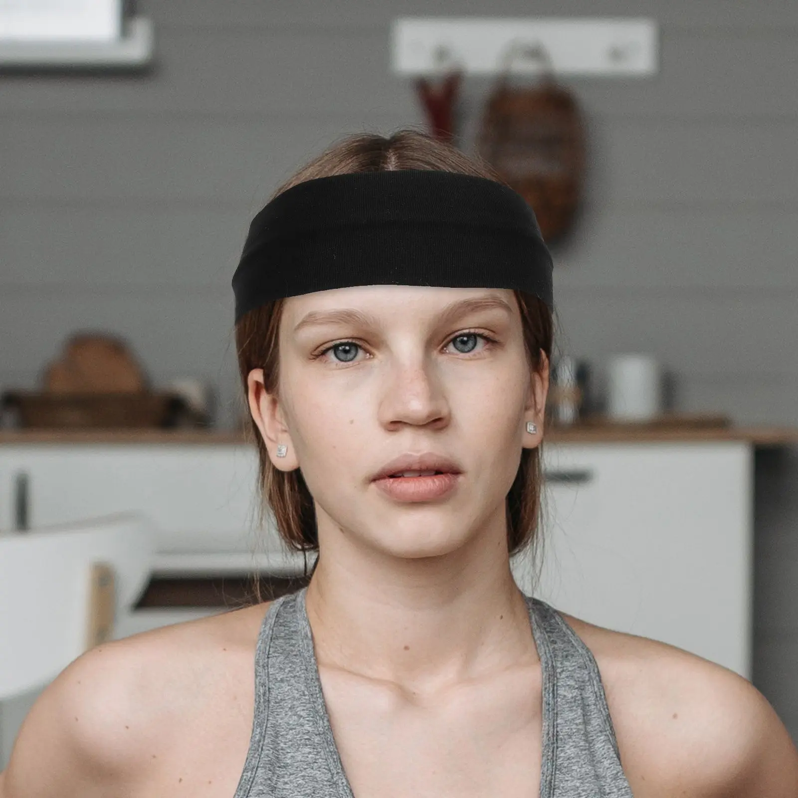 

4pcs Yoga Headscarf Women Sweat Absorbing Headband Fitness Sweatbands Elastic Breathable Hair Pre Wrap Tape Athletic Hat