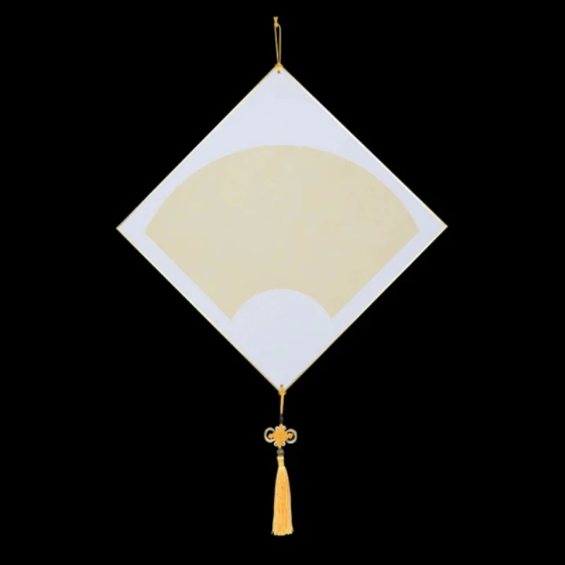 Thicken Raw Xuan Paper Cards Blessing Character for the Spring Festival Hanging Decoration with Tassel Lens Paper Carta Di Riso