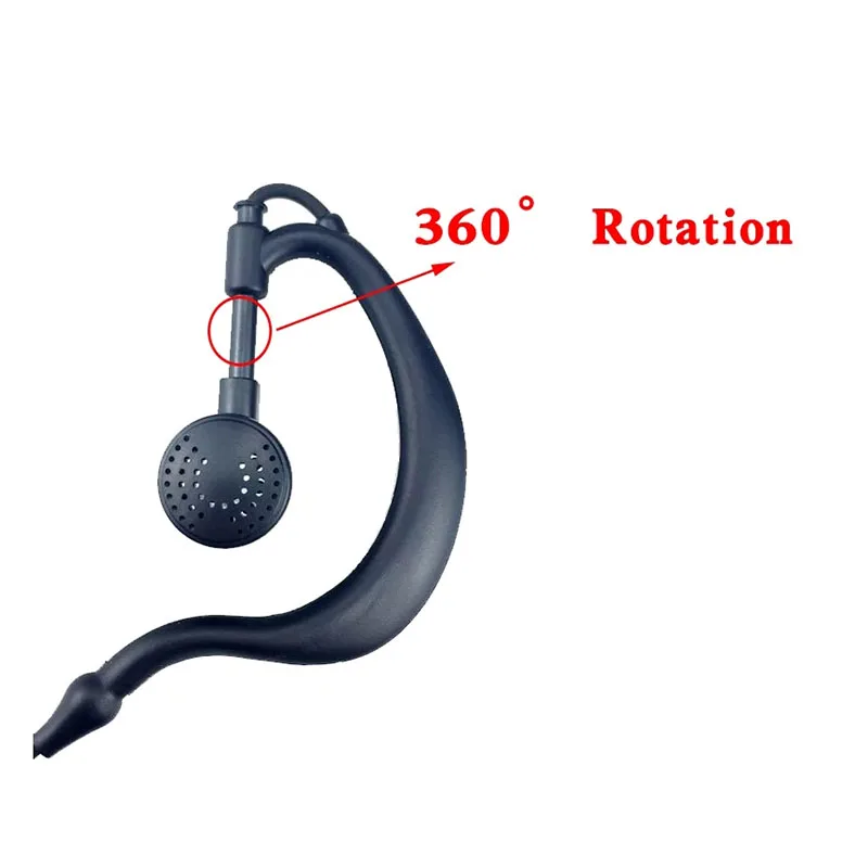 2 Pin Acoustic Tube หูฟังพร้อมไมโครโฟนระยะไกลชุดหูฟัง PTT สําหรับ Motorola วิทยุแบบพกพา GP88 GP300 CLS1110 Walkie Talkie