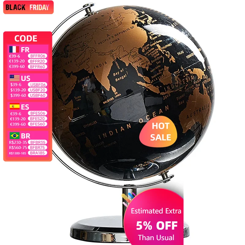 

Globe Wine Cabinet Office Study Desktop Living Room Decoration Ornament