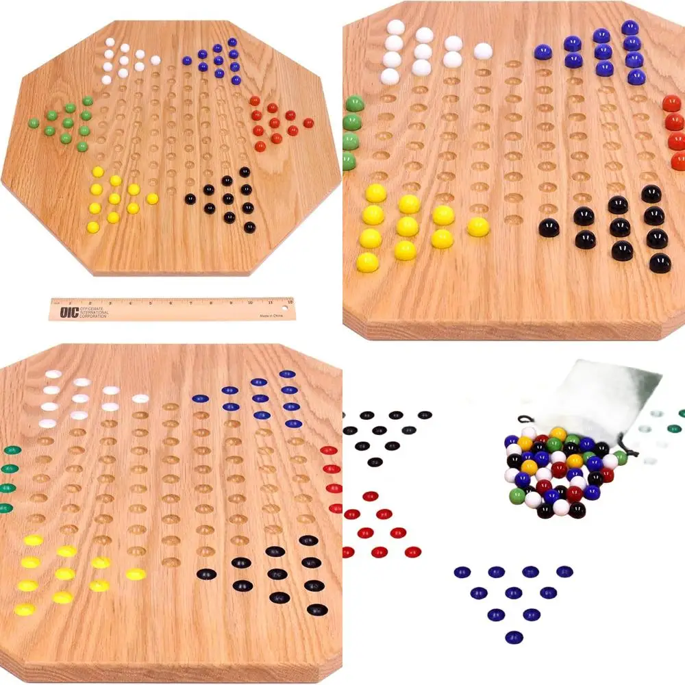 

Набор китайских шашек ручной работы из дуба с ручной росписью