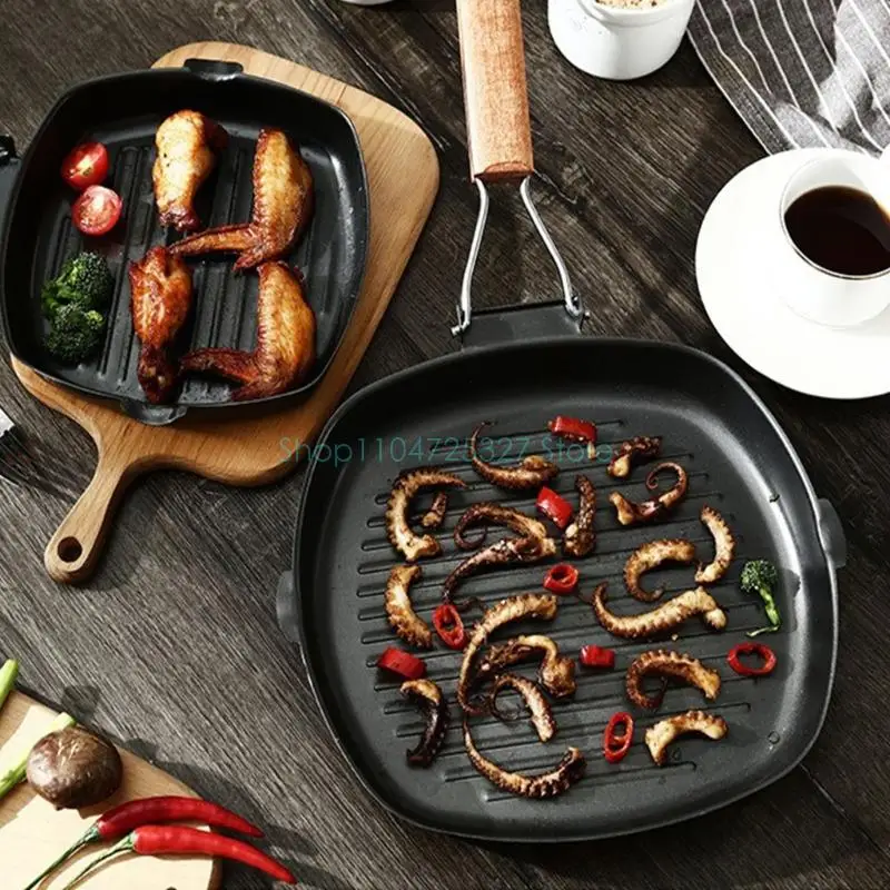 

Cooking Pans Steak Pans Cooking Skillets Refined Iron Texture for Steak Bacons