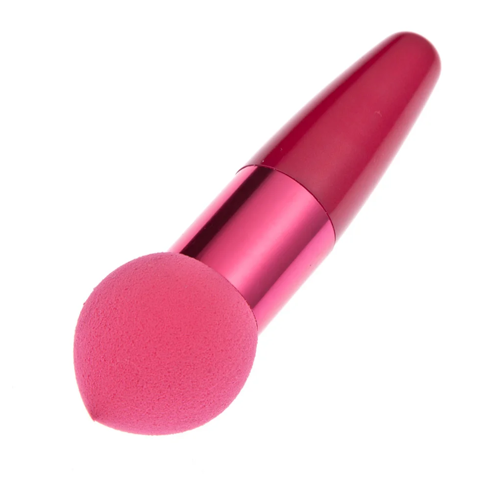 

3PC Water Droplet Shaped Foundation Concealer Sponge Lollipop Brushes Red Skin 10 5cm Reusable Easy Storage Makeup