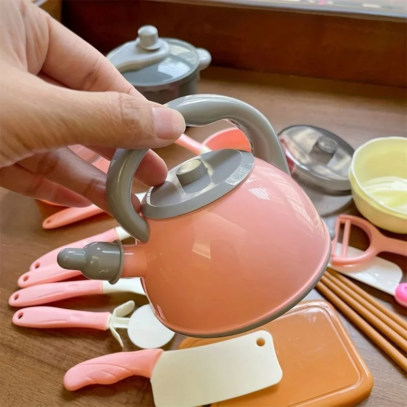 28 szt. Symulowane Akcesoria Kuchenne Zabawki do Udawania Kuchni Zabawki Kuchenne dla Dzieci Dziewczynek Prezenty, Zestaw Zabawek Kuchennych dla Dzieci