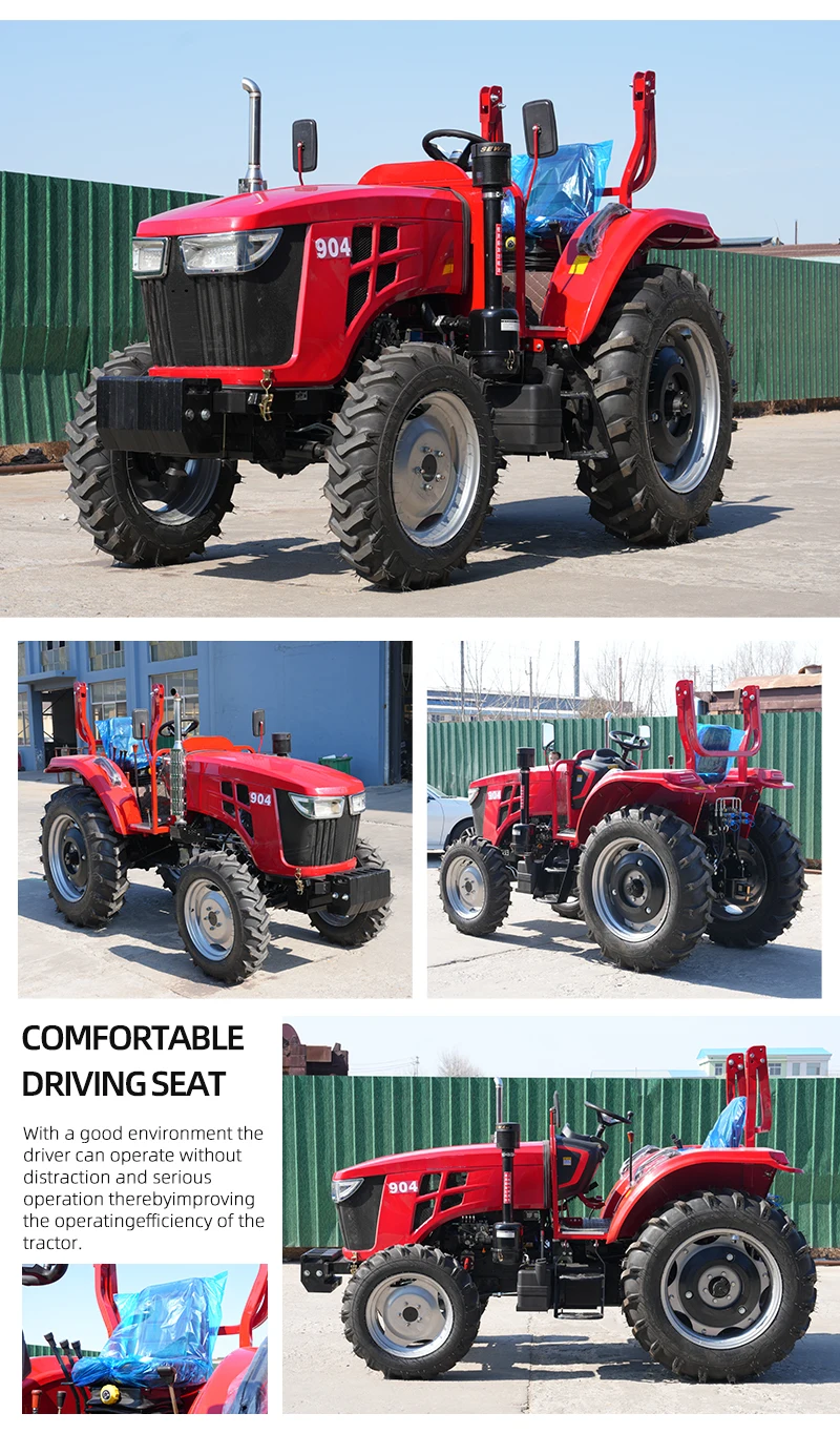 Maßgefertigter 90PS Landwirtschaftlicher Traktor | CE-zertifiziert, direkt ab Werk mit konfigurierbaren Reifen und Getriebe – Detail 4