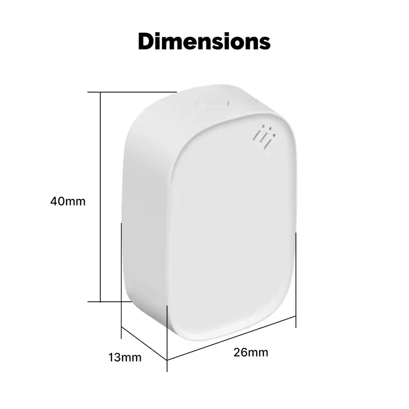 MOES Tuya Zigbee Smart Temperature Humidity Sensor Battery Powered Indoor Hygrometer APP Monitoring Works With Alexa Google Home