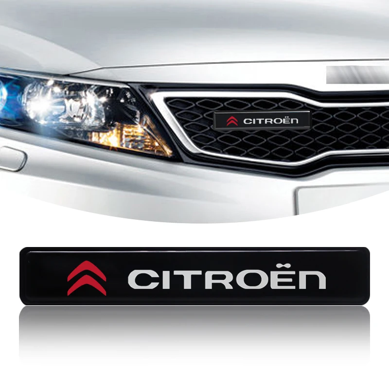 Car Front Grille Sticker Badge Head Grill Emblem LED Light For Peugeot 407 3008 307 308 206 508 208 207 607 106 301 408 5008