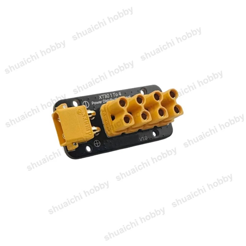 1 Uds 30A XT30 Puerto 1 a 4 vías Placa de distribución de energía divisor XT30 módulo de enchufe para RC modelo coche/vehículo accesorio DIY