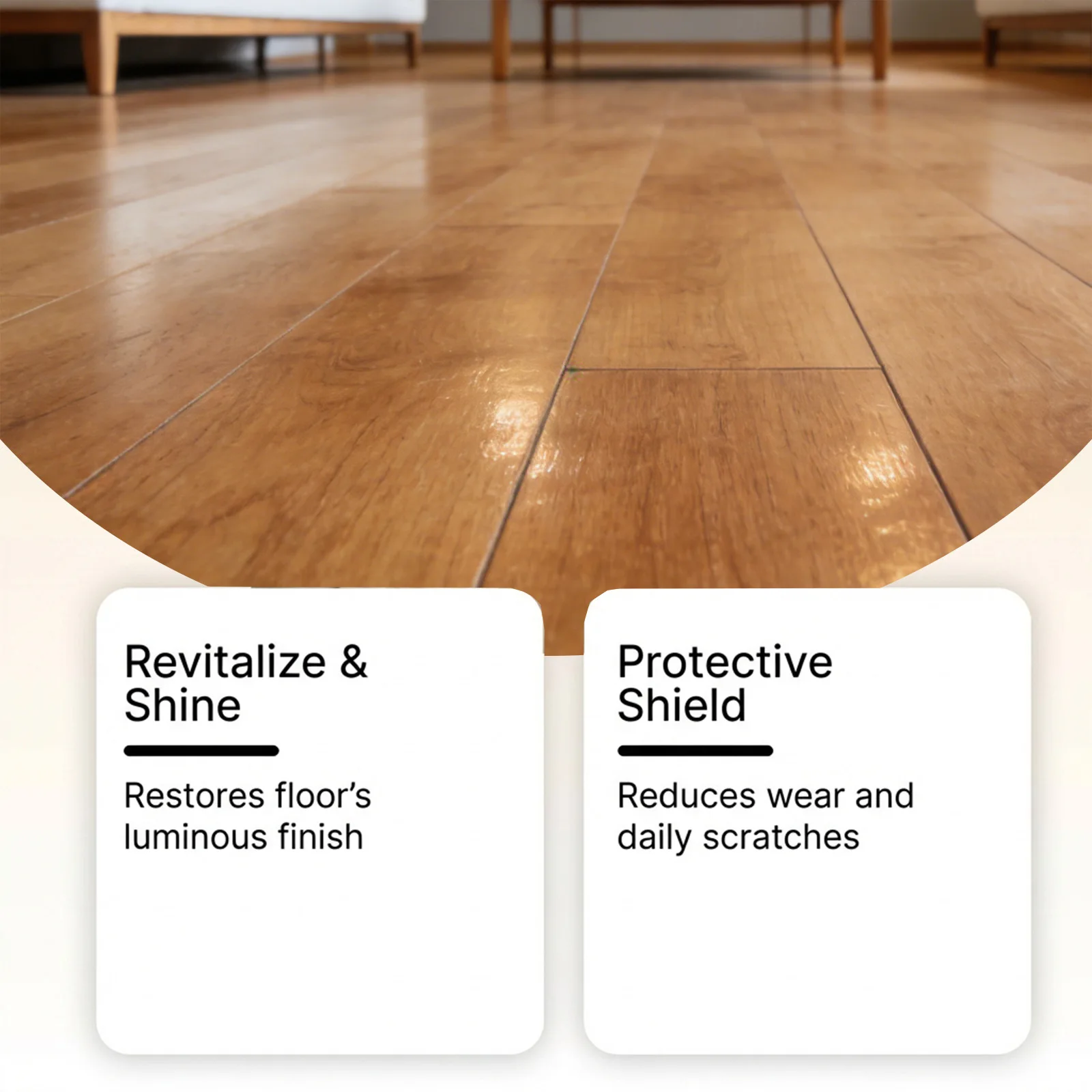 100ml Floor Restore Spray Wood Floor Polisher Protector Revives Dull Hardwood Floors Conceals Scratches Adds Shine for Home