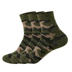 Acessórios de fantasia de fã militar camuflagem meias verdes do exército um par