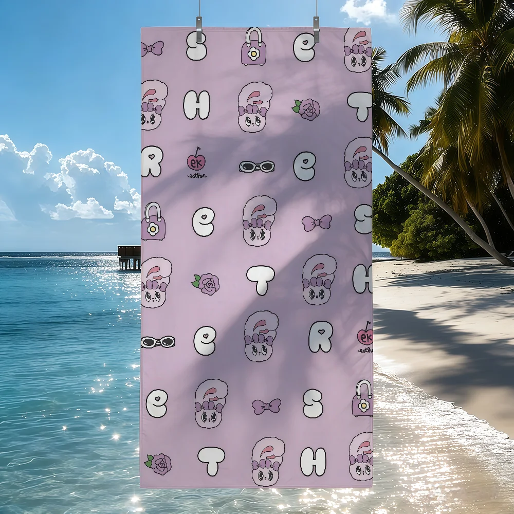 Cartoon Esther-S Bunny Towel Drying Bath Towel Applicable To Light Swimming Camping Yoga Beach Out