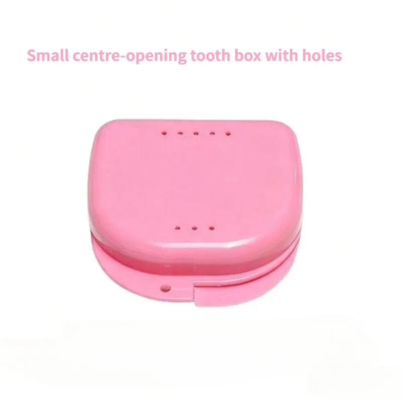 Denture and Retainer Box, Plastic Travel Storage Case for False Teeth, Orthodontic Retainer, Night Guard and Mouthguard