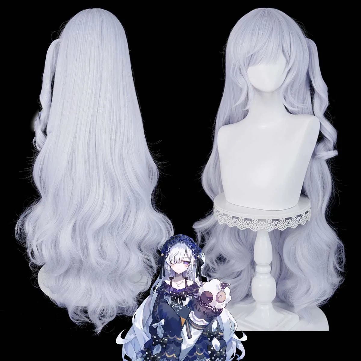Women Game Magical Girl Witch Trials Natsume An-An Long Heat Resistant Synthetic Hair Wig