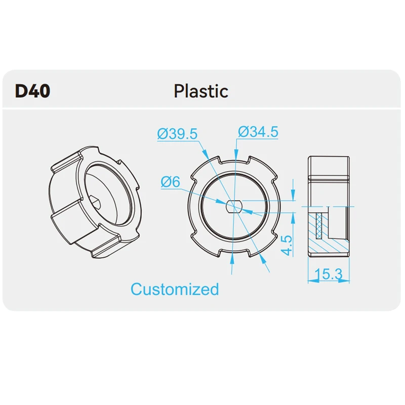 Crown    Drive Adapter      Electric curtain accessories C40 D40