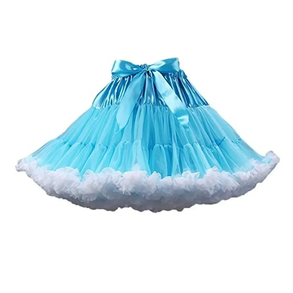 Jupe de cosplay gonflée multicouche pour femme, jupon en tulle, sous-jupe blanche, tutu de danse de ballet, fête, nouveauté