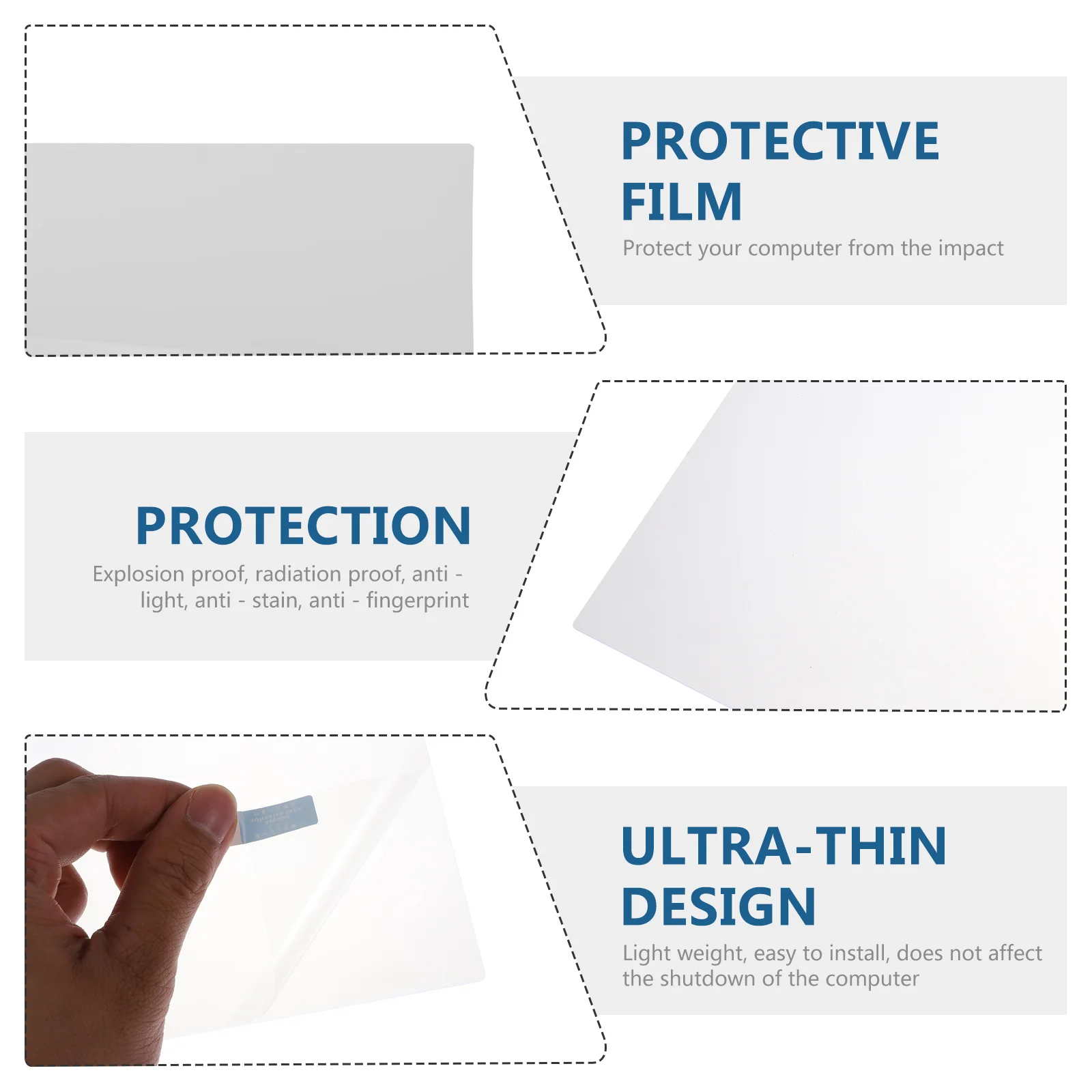 Eye Light Protective Film Laptops Computers Screen Three-layer High-transparency Material Pet