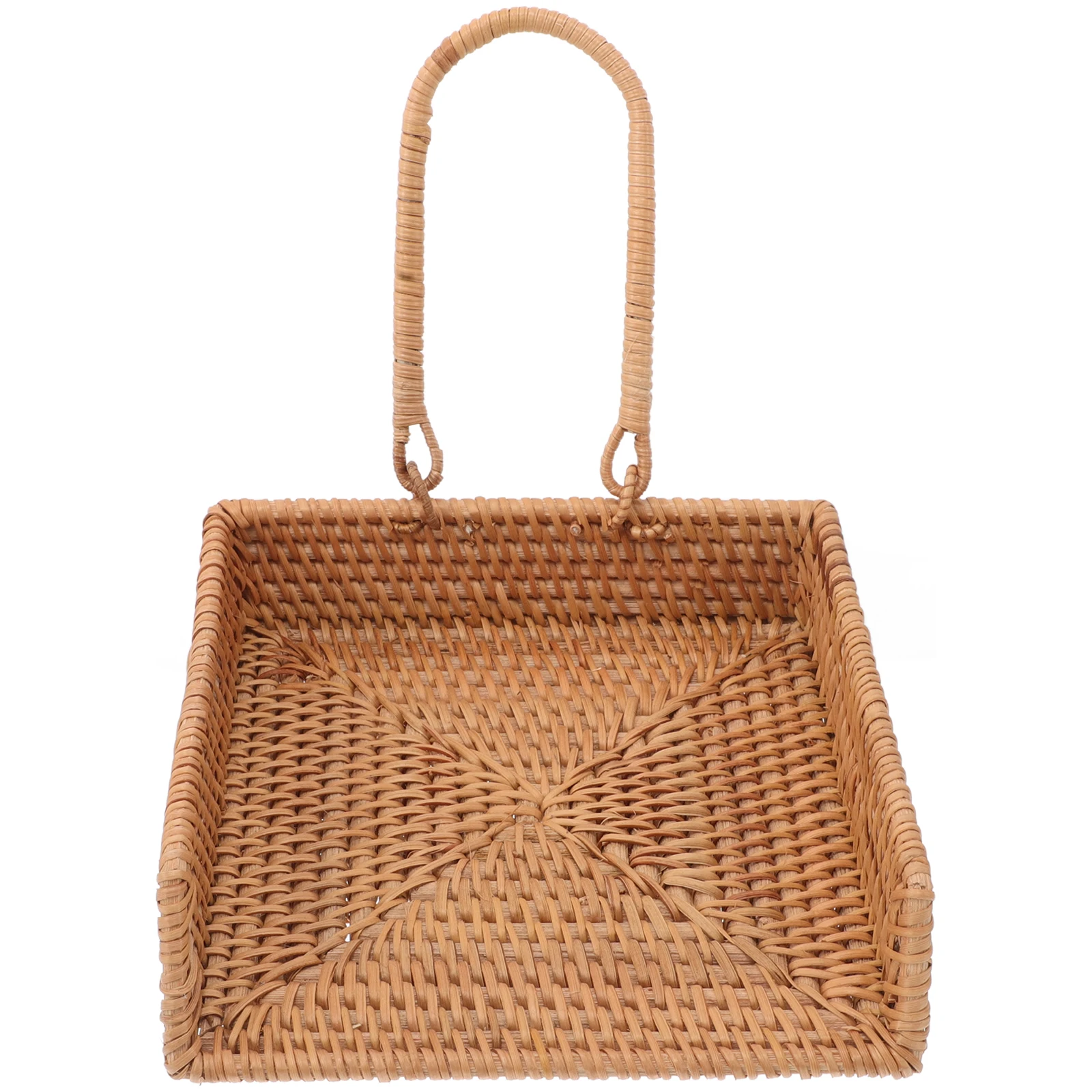 

s Rattan Tissue Box H woven Napkin Holder Farmhouse Style Smooth Vintage Kitchen Bathroom Table Accessories