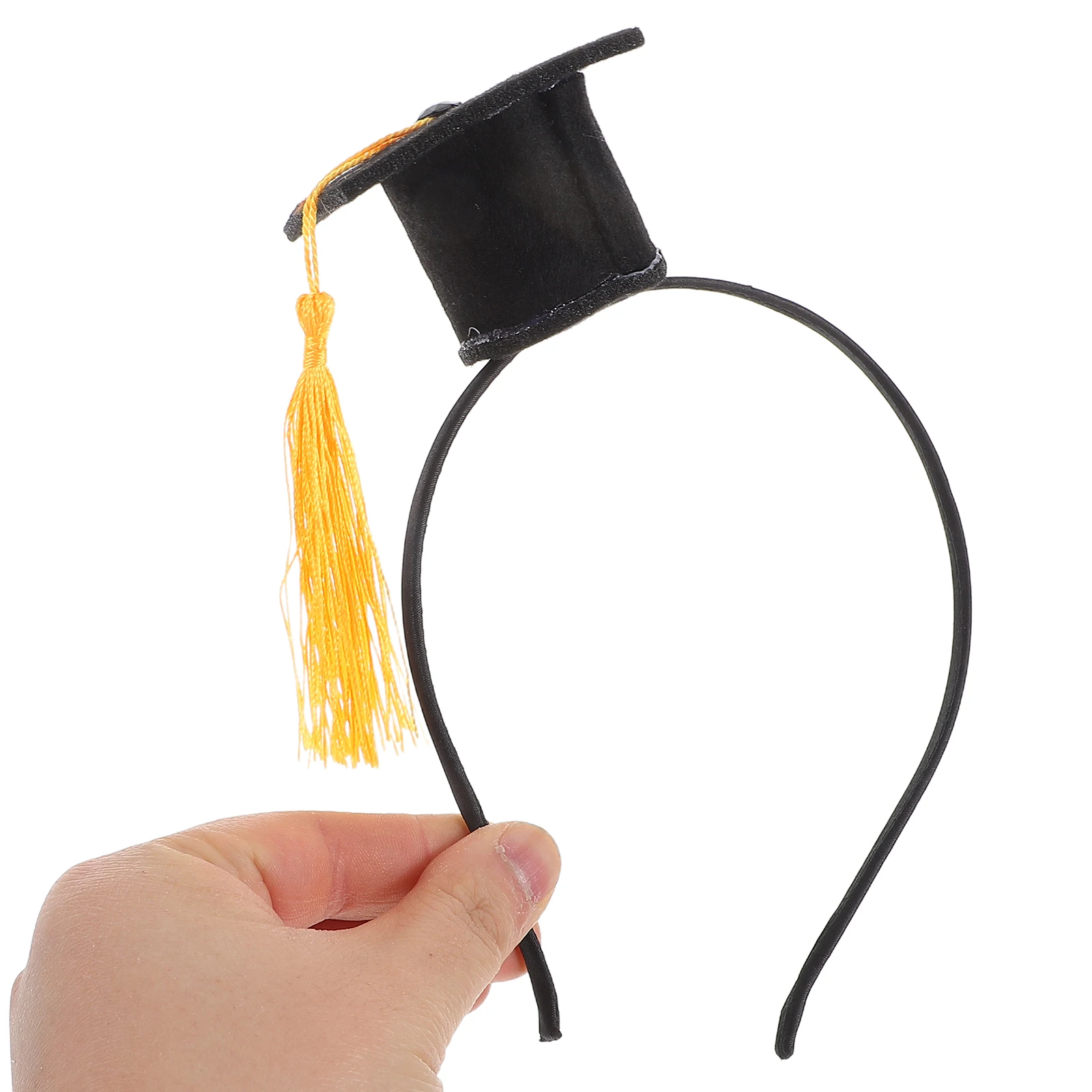

Doctor's Hat Headbands Graduation Decorations 2025 Photo Accessories Sturdy Fabric Tassel Design Comfortable Material Grad Cap