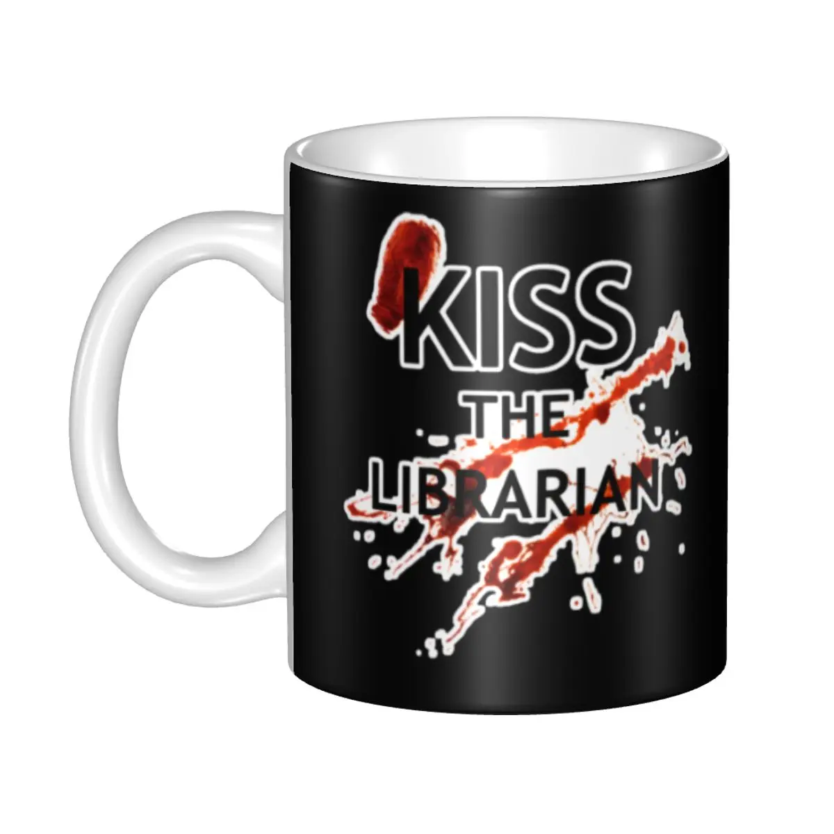 Kiss The Librarian Coffee Mugs DIY Custom Buffy the Vampire Slayer Ceramic Milk Tea Mug