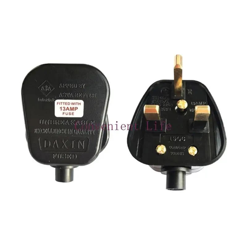 

L1EE Сетевая вилка с ручкой для шнура Перемонтируемая электрическая вилка для тяжелых условий эксплуатации Черная вилка