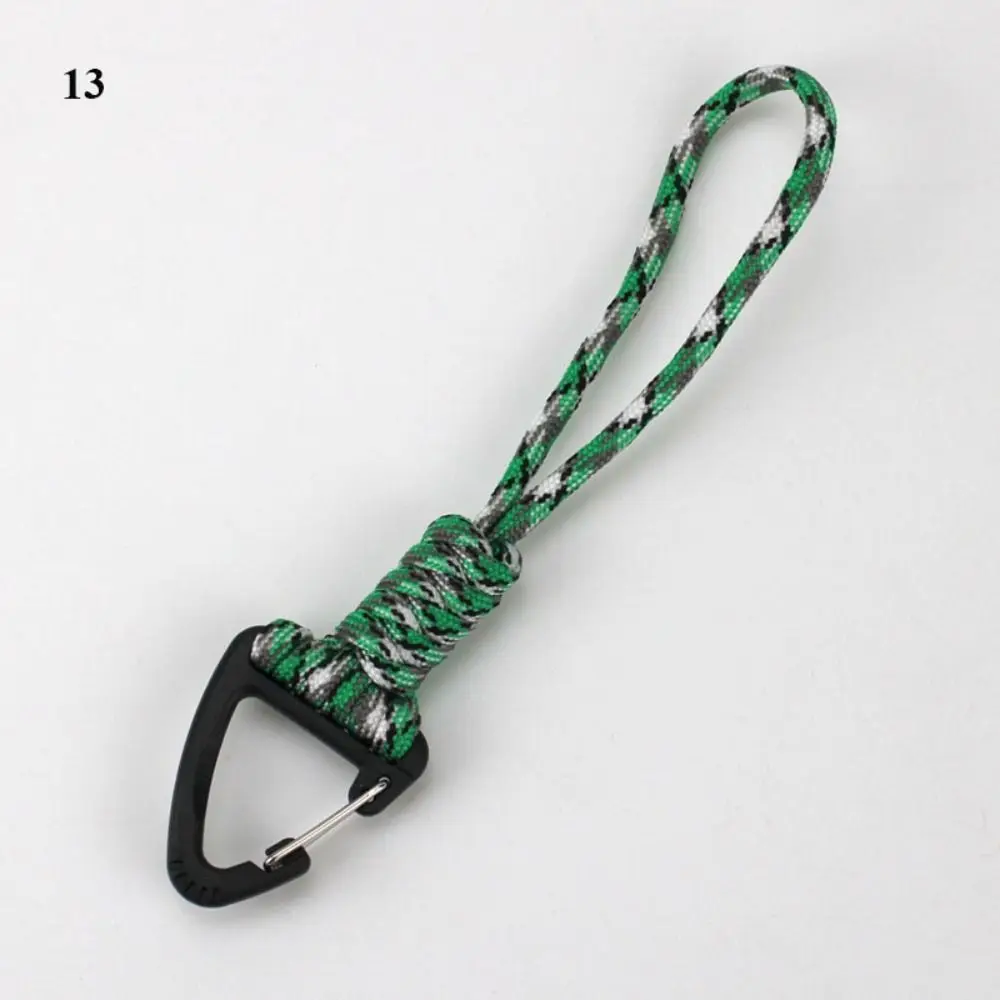 

High Quality High Strength Paracord Keychain 20 Styles Lanyard Rotatable Buckle Backpack Key Ring Outdoor Tool