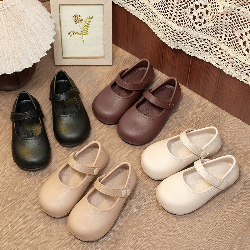 Child Princess Shoes2025autumn Winter New Korean Versiongirl Flat Bow Shoe Casual Loafers Girl Fashiona Anti Slip Versatileshoes