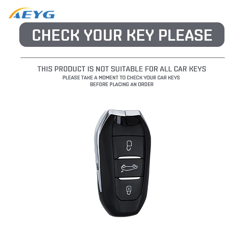 leather Car Key Case Cover Shell Fob Holder For Peugeot 308 408 508 2008 3008 4008 5008 For Citroen C4 C6 C3-XR Accessories