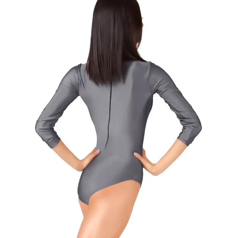 Ballet Leotards Professional Dancewear Women Exercise Clothes Dance Bodysuit Female Leotards Nylon Spandex Long Sleeve Classic