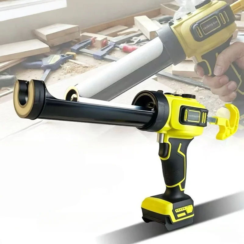 Max 300KG Thrust Electric Caulking Gun for Dewalt 20V battery Wireless Glass Glue Gun for Doors Windows Filling Sewing Gun