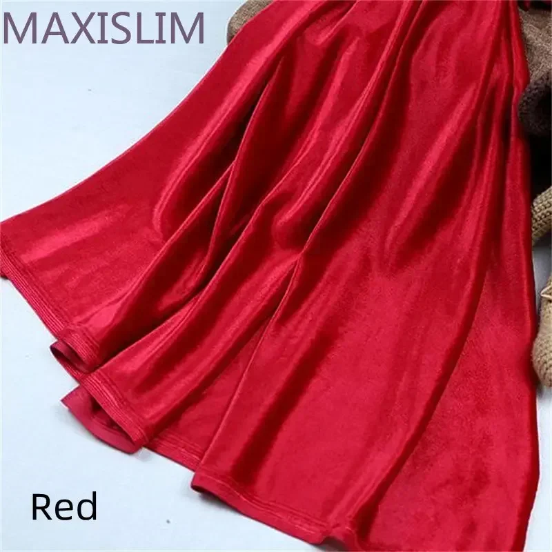 DIY Thickened Soft Flannelette Elastic Velvet Fabric Tablecloth  Window Curtains Casual Coat Skirt Clothing Fabric Wide:150CM