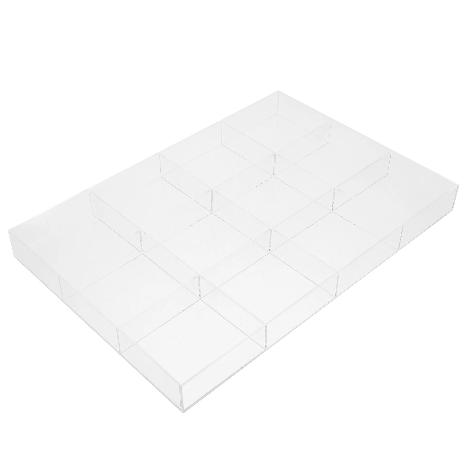 

Clear Acrylic Jewelry Storage Tray Organizer For Rings Earrings Necklaces Bracelets Keys Space-Saving Portable Home Jewelry