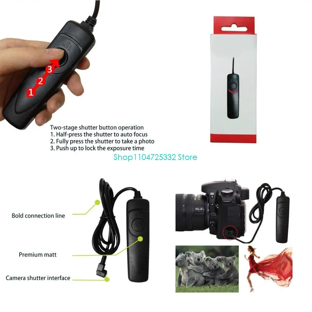 Cable Control disparador cámara P5EA RS-60E3, disparador remoto, Cable 1m/3,28 pies para cámaras 700D/650D,
