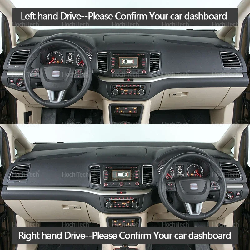 For Seat Alhambra 2012-2021 Left Right Hand Drive Auto Dashboard Cover Dash Mat Board Pad Carpet Dashmat Anti-UV Mats