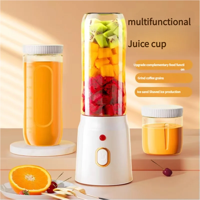 

Innovative New Portable Juicer with USB Charging, Small Juicing Cup for Crushed Ice Household Multifunctional Healthy Drinks