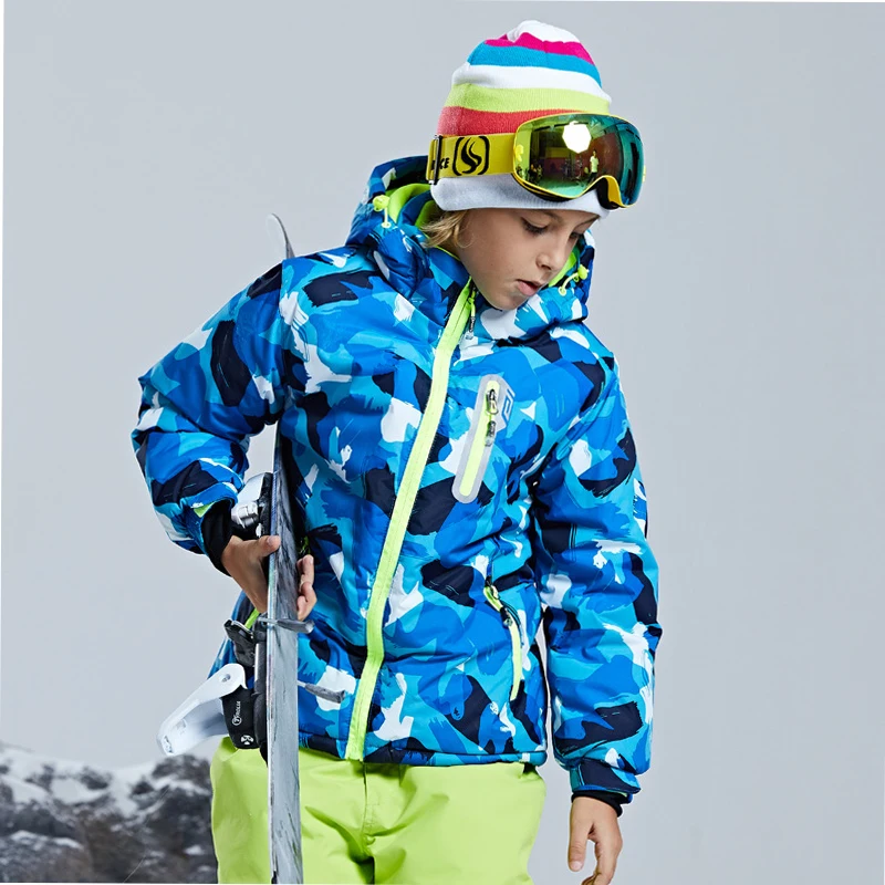 Ski Professional Children's Ski Jacket Boys and Girls Ski Wear Thickened Warmth Waterproof Ski Equipment Ski Suit