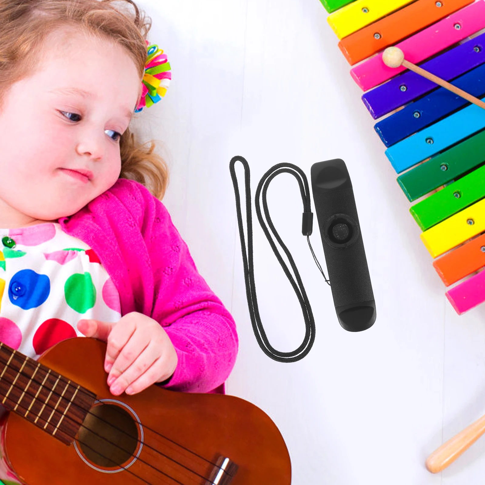

Double Headed Kazoo Instrument Black ABS Kids Adults Music Education Recorder Kazoos Gifts Party Favors Woodwind Guitar