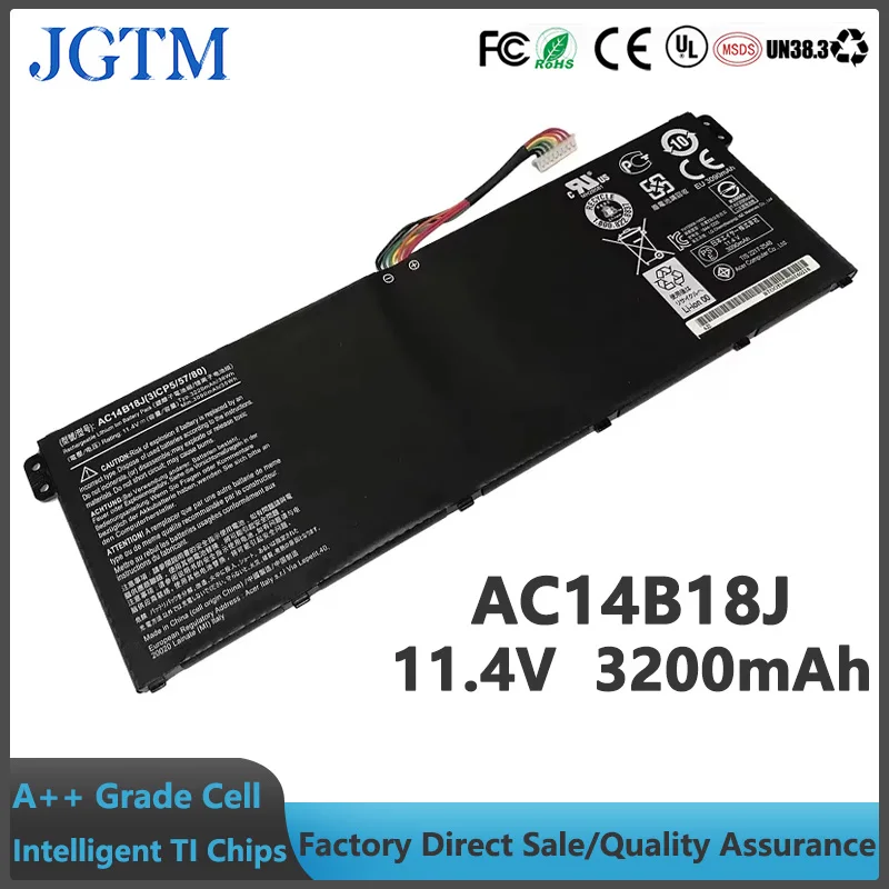 

Новый AC14B18J аккумулятор для ноутбука 11,4 В 3200 мАч литий-ионный аккумулятор для ноутбука ACER Aspire V3-111 111P V5-122 122P V5-132 V3-371-55DT