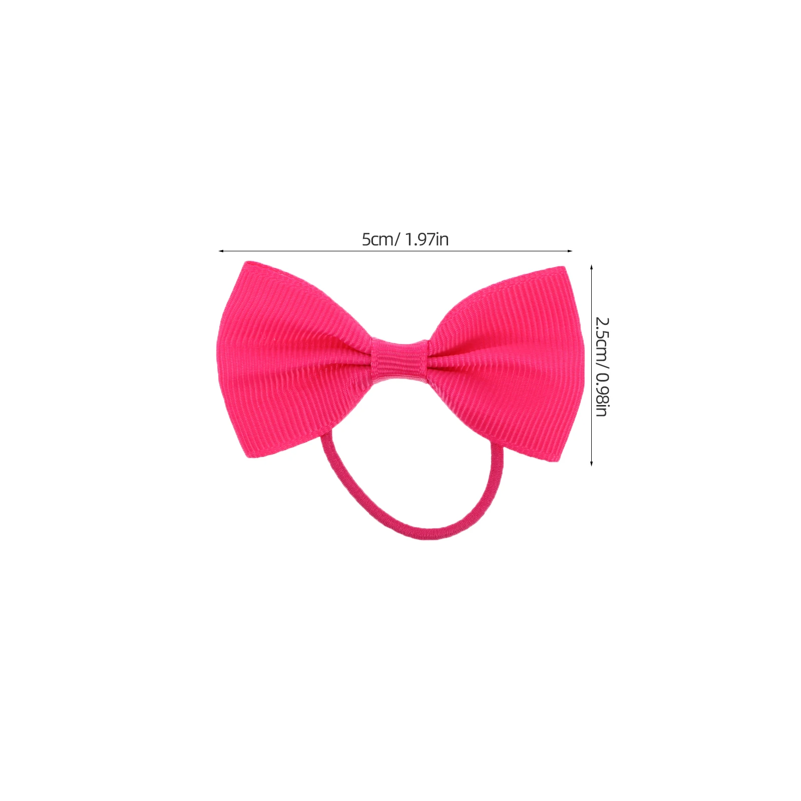 

20pcs Butterfly Knot Rings Colorful Christmas Ponytail Holders Kids Bowknot Ties Girls Hair Band Child Hair Accessories