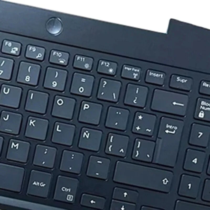 اللاتينية لأجهزة الكمبيوتر المحمول Dell Gaming G3 15 3590 P89F Palmrest مع لوحة المفاتيح الخلفية البيضاء