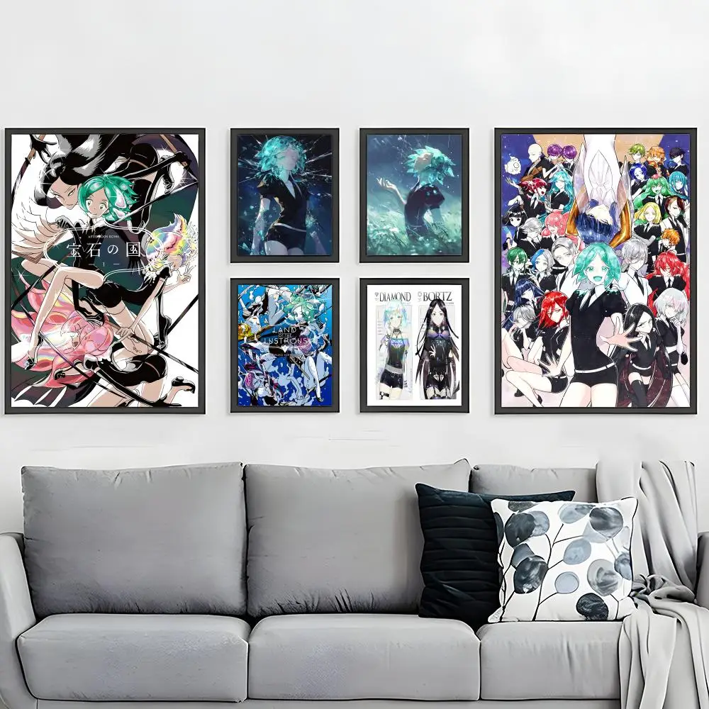 popular anime Land of the Lustrous Poster HD Waterproof Self-Adhesive Wall Art – Multi-Scene Use, Top Gift Pick