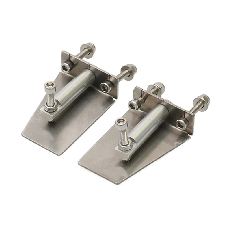 1Pair Metal Trim Tabs 41mmx30mm Wave Balance Flaps Water Pressure Plate Control Hull Stability for RC Racing Boat O/V Yacht MONO