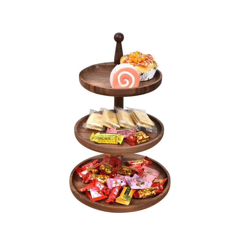 ruit plate for home use, high-end light luxury 2025 new model in the living room, multi-layer afternoon tea snack candy plate
