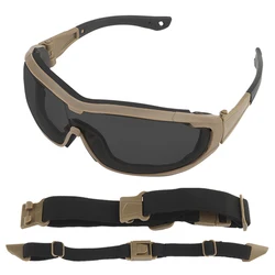 Tactical Polarized Glasses Sunglasses UV Lens Original Box Men Hiking Motorcycle Eyewear Airsoft Shooting Protection Goggles